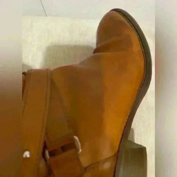 J Crew brown leather boots size 7 western riding - Picture 9 of 16